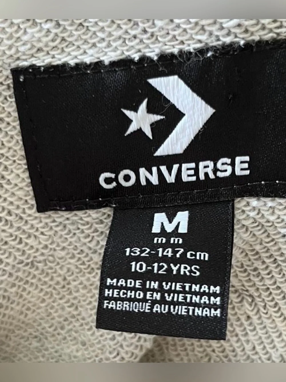 Converse Gray Hoodie with All Star Chest Graphic